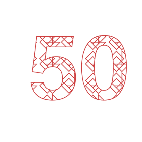 Intricate 50 Number Design on Transparent Background for Celebrations - Download Free Stock Videos Pikwizard.com