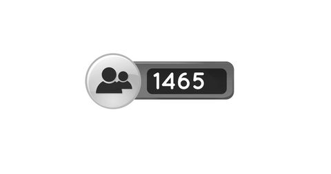 Subscriber Count with Human Icon on White Background - Download Free Stock Images Pikwizard.com