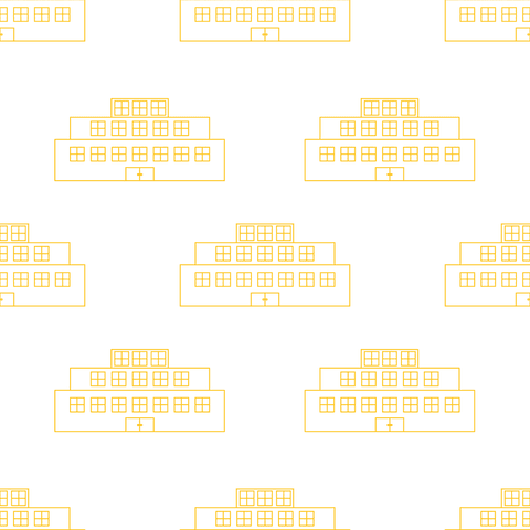 Seamless Transparent Pattern with Yellow Houses Icons Arrayed in Rows - Download Free Stock Videos Pikwizard.com