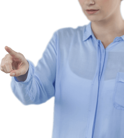 transparent hands-on interaction in imaginary digital space - Download Free Stock Videos Pikwizard.com
