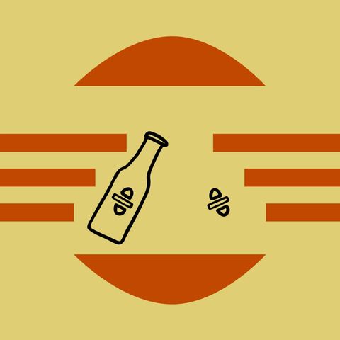minimalist bottle and pills with sunset theme - Download Free Stock Templates Pikwizard.com
