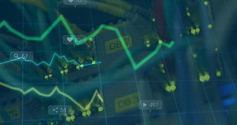 Financial Data and Technology Integration in Business Network - Download Free Stock Images Pikwizard.com