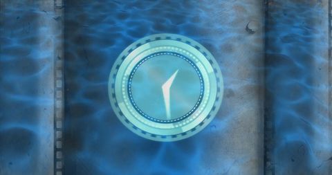 Dynamic Clock Against Vivid Blue Abstract Background - Download Free Stock Images Pikwizard.com