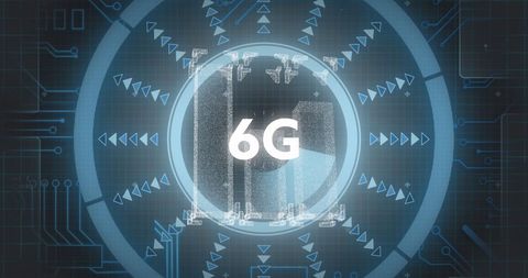 Innovative 6G Technology Integration on Digital Screen - Download Free Stock Images Pikwizard.com