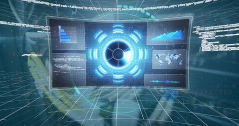 Futuristic Global Data Connections and Processing Interface - Download Free Stock Images Pikwizard.com