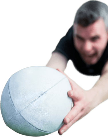 Transparent Focused Rugby Player Scoring Try on Grass Field - Download Free Stock Videos Pikwizard.com