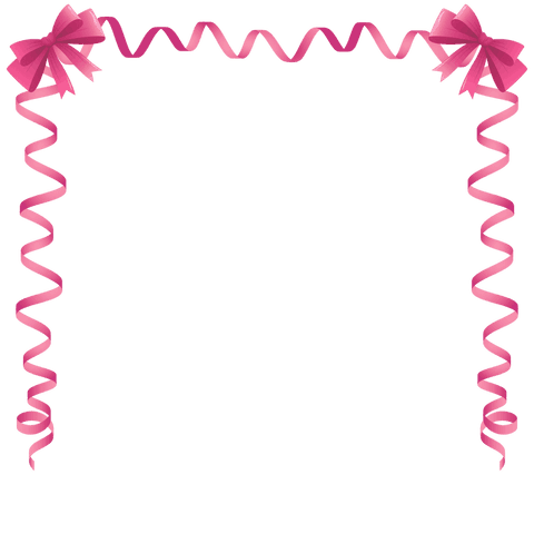 Transparent Pink Ribbon Corners with Curling Streamers - Download Free Stock Videos Pikwizard.com