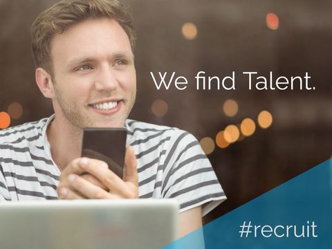 smiling professional connects with smartphone for successful recruitment - Download Free Stock Templates Pikwizard.com