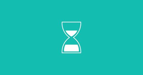 Minimal Digital Hourglass Timer Icon on Green Background - Download Free Stock Images Pikwizard.com