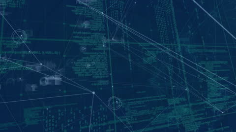 Futuristic Data Network Interface Background