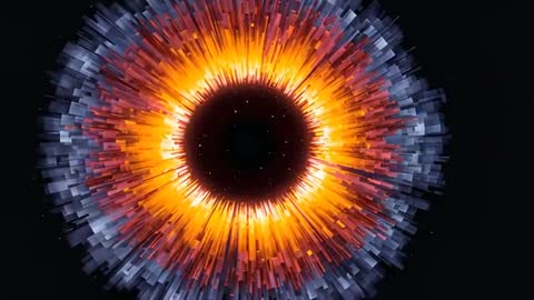 Futuristic Energy Burst Animation with Vibrant Fluid Design