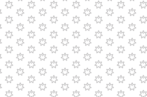 Seamless christmas stars pattern on transparent background