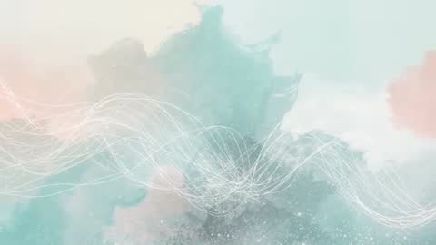 Abstract White Wave Exploring Dynamic Pastel Colorscape