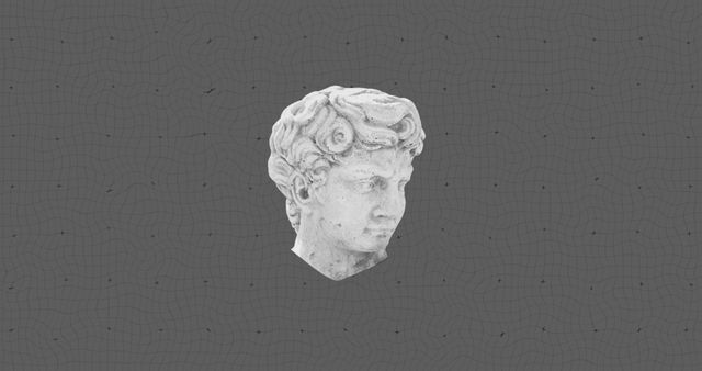 Classical Sculpture Bust on Geometric Gray Background - Download Free Stock Images Pikwizard.com