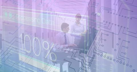 Business Professionals Refining Data Analytics in Digital Environment