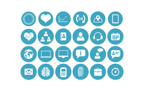 Transparent Blue Digital Communication and Media Icons Set - Download Free Stock Videos Pikwizard.com