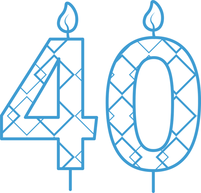 &quot;Blue 40th Birthday Candle Transparent Background&quot; - Download Free Stock Videos Pikwizard.com