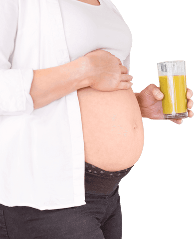 pregnant woman holding glass of orange juice on transparent background - Download Free Stock Videos Pikwizard.com
