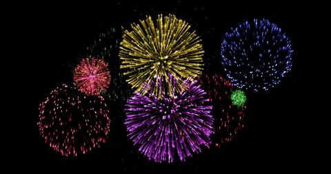 vibrant exploding fireworks in night sky celebration - Download Free Stock Images Pikwizard.com