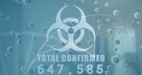 Pandemic Diagnostics Featuring Biohazard Symbol and Viral Infection - Download Free Stock Images Pikwizard.com