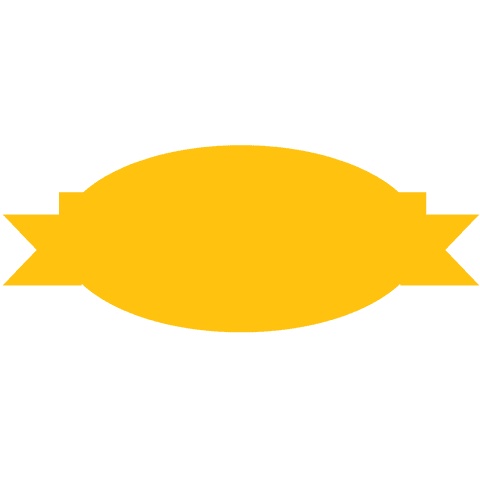Yellow Abstract Badge Icon on Transparent Background - Download Free Stock Videos Pikwizard.com