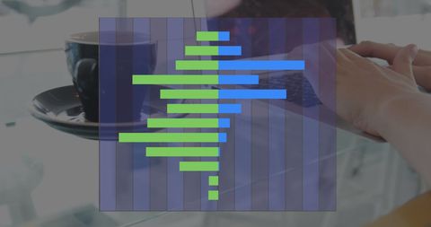 Digital Bar Graph Overlay on Business Background - Download Free Stock Images Pikwizard.com