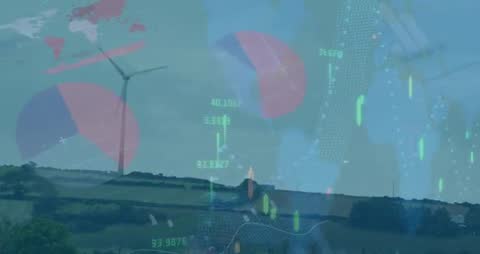 Wind Turbine with Digital Data Visualization on Sustainability