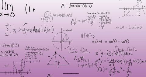 Digital Array of Mathematical Equations on Gray Gradient - Download Free Stock Images Pikwizard.com
