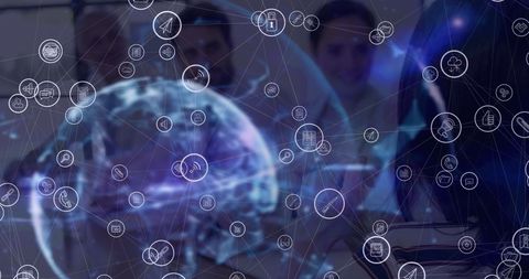 Global Business Network Connections with Diverse Team - Download Free Stock Images Pikwizard.com