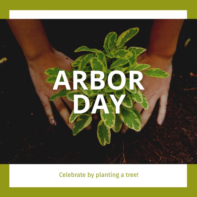 Arbor Day Celebration with Planting Seedling in Garden - Download Free Stock Templates Pikwizard.com