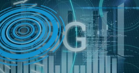 5G Technology and Data Processing with Digital Interface - Download Free Stock Images Pikwizard.com