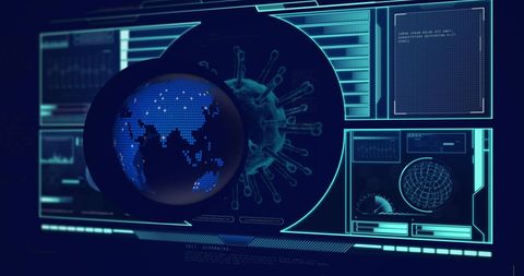 global technology and virus interface concept - Download Free Stock Images Pikwizard.com