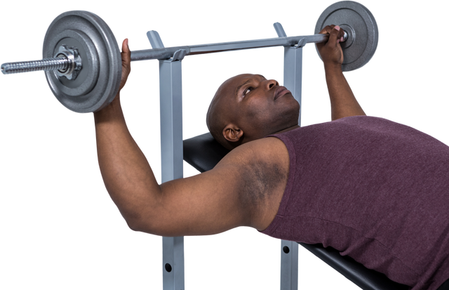 Transparent Powerful Man Lifting Barbell, Exercising with Determination - Download Free Stock Videos Pikwizard.com