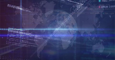 Global Data Flow with Digital Connections Overlay - Download Free Stock Images Pikwizard.com
