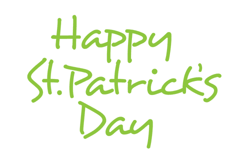 digital st patrick's day green text on transparent background - Download Free Stock Videos Pikwizard.com