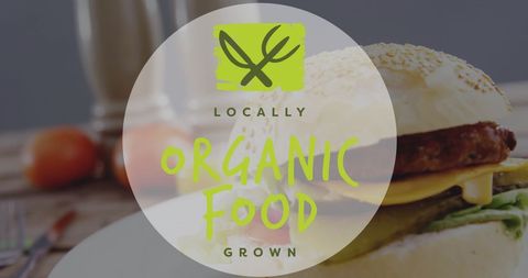 Locally grown organic food kitchen background