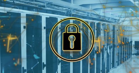 Cybersecurity in Modern Data Center with Digital Connectivity Overlay - Download Free Stock Images Pikwizard.com