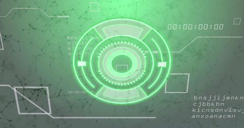 Digital Interface with Futuristic Neon Target Concept - Download Free Stock Images Pikwizard.com