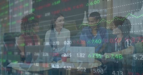 diverse business team analyzing financial data over office background - Download Free Stock Images Pikwizard.com