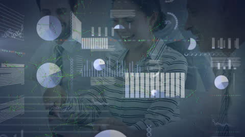 Business Team Discussing Data Analytics Interface Technology