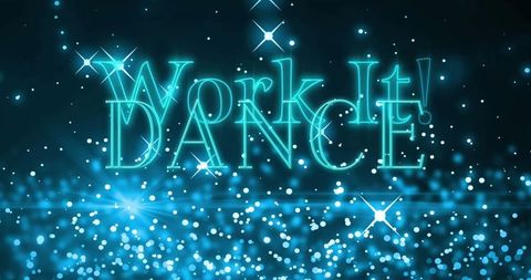 Glowing Neon Text with Sparkling Bokeh and Luminous Vibes