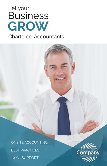 Professional Accountant Promoting Financial Services with Confidence - Download Free Stock Templates Pikwizard.com