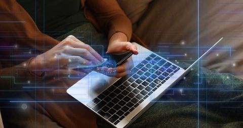 Futuristic Online Interaction with Global Technology Overlay - Download Free Stock Images Pikwizard.com