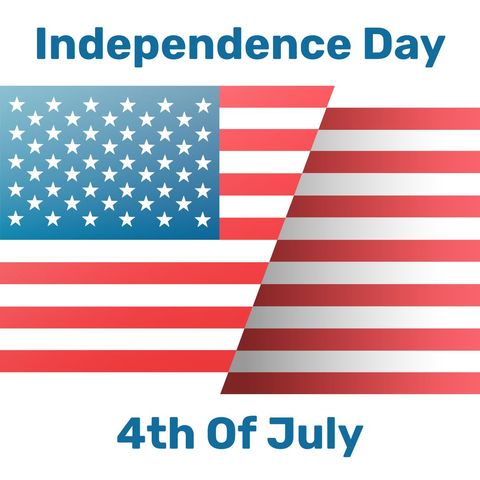 USA Flag Overlay with Independence Day Text for Celebrating Fourth of July - Download Free Stock Templates Pikwizard.com