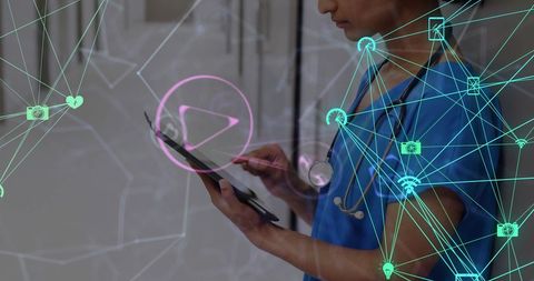 Digital Healthcare Network with Doctor Using Tablet