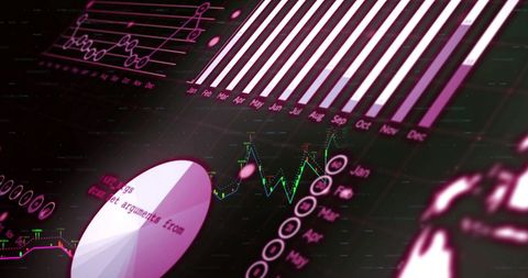 Digital Financial Data and Statistics Integration on Grid - Download Free Stock Images Pikwizard.com