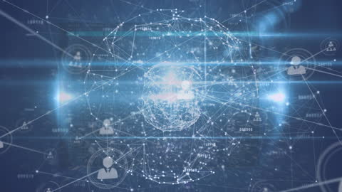 Digital Global Connectivity with Networking Infographics