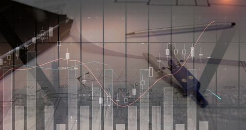 Financial Data and Architectural Plans Overlap - Download Free Stock Images Pikwizard.com