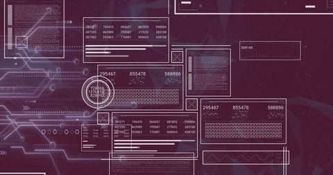 Digital Financial Data Processing Interface on Dark Background - Download Free Stock Images Pikwizard.com