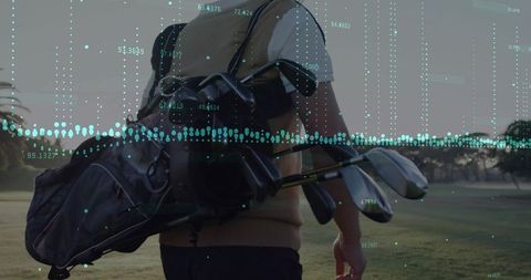 Golfing Tradition with Data Visualization at Sunrise